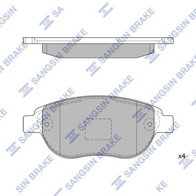 HiQ Front Brake Pads Set SP2073