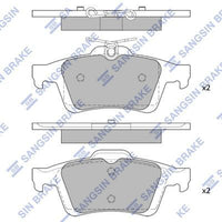 HiQ Rear Brake Pads Set SP2091