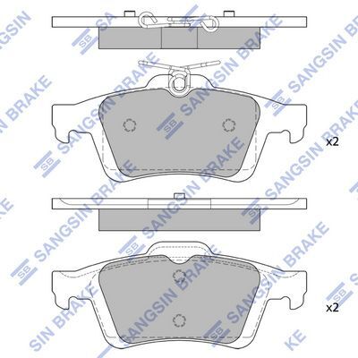 HiQ Rear Brake Pads Set SP2091
