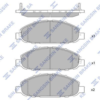HiQ Front Brake Pads Set SP1447