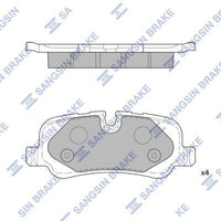 HiQ Rear Brake Pads Set SP2240
