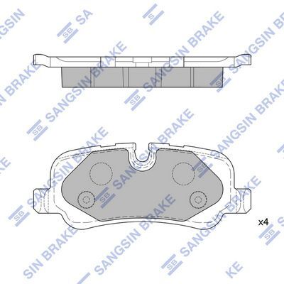 HiQ Rear Brake Pads Set SP2240