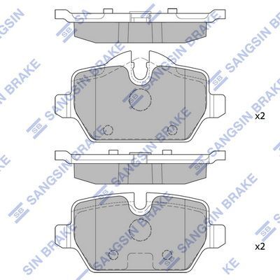 HiQ Rear Brake Pads Set SP2161