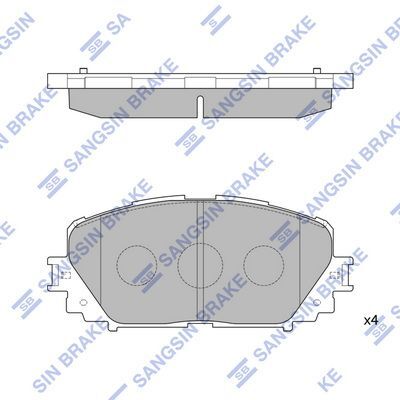 HiQ Front Brake Pads Set SP1588