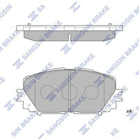HiQ Front Brake Pads Set SP1588