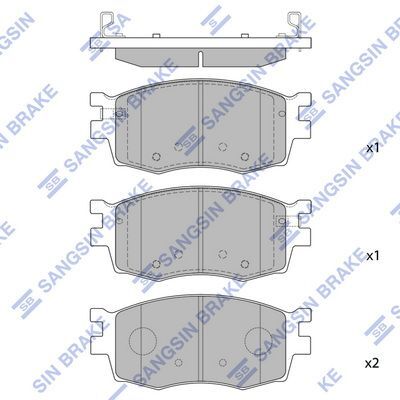 HiQ Front Brake Pads Set SP1186