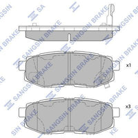 HiQ Rear Brake Pads Set SP1777