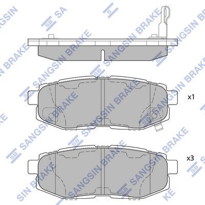 HiQ Rear Brake Pads Set SP1777