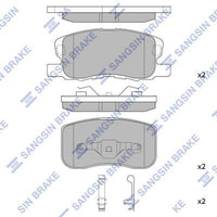 HiQ Front Brake Pads Set SP1680