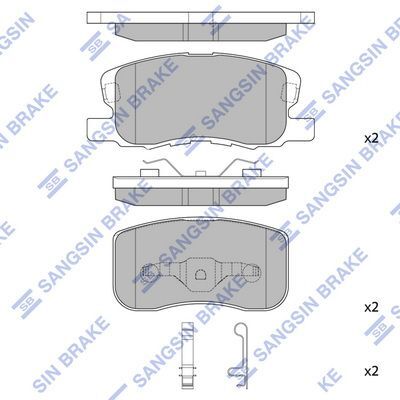 HiQ Front Brake Pads Set SP1680