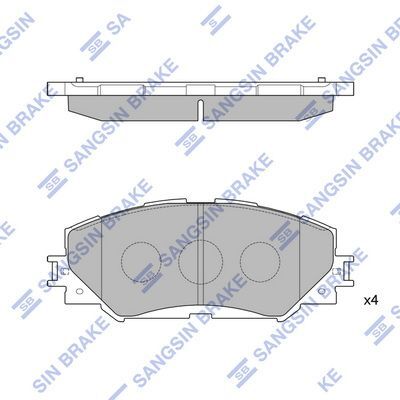 HiQ Front Brake Pads Set SP2093