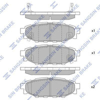 HiQ Rear Brake Pads Set SP2118