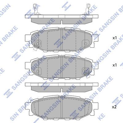 HiQ Rear Brake Pads Set SP2118