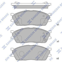 HiQ Front Brake Pads Set SP1164