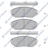 HiQ Front Brake Pads Set SP1153