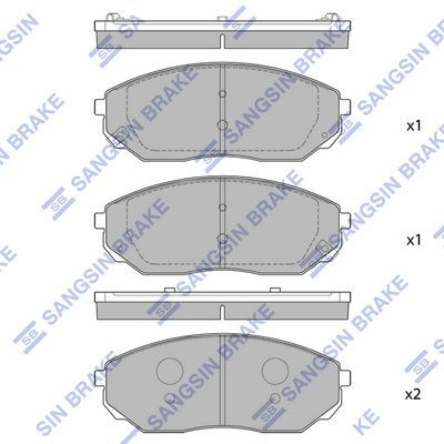 HiQ Front Brake Pads Set SP1153