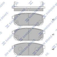 HiQ Rear Brake Pads Set SP1154
