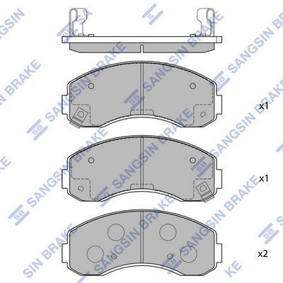 HiQ Front Brake Pads Set SP1056