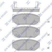HiQ Front Brake Pads Set SP2086