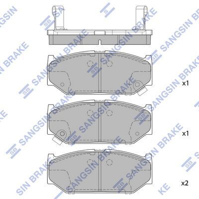 HiQ Front Brake Pads Set SP2086
