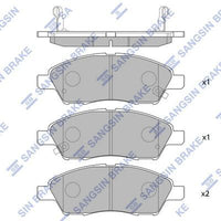 HiQ Front Brake Pads Set SP2084