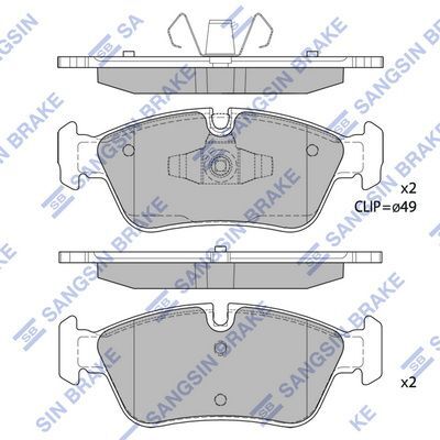 HiQ Front Brake Pads Set SP2160