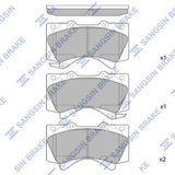 HiQ Front Brake Pads Set SP1381