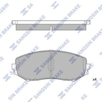 HiQ Front Brake Pads Set SP1416