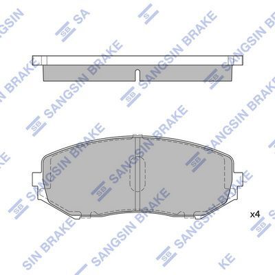 HiQ Front Brake Pads Set SP1416