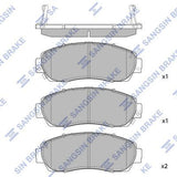 HiQ Front Brake Pads Set SP2115A