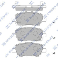 HiQ Rear Brake Pads Set SP2104
