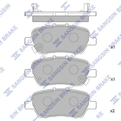 HiQ Rear Brake Pads Set SP2104