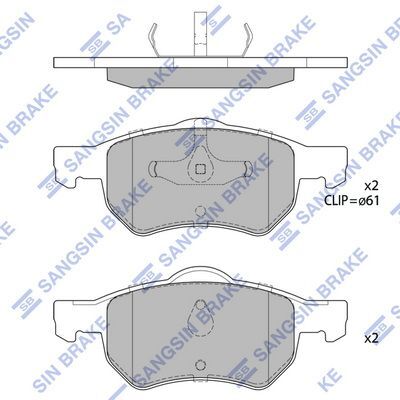 HiQ Front Brake Pads Set SP4183