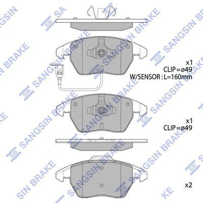 HiQ Front Brake Pads Set SP2098