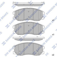 HiQ Front Brake Pads Set SP1204