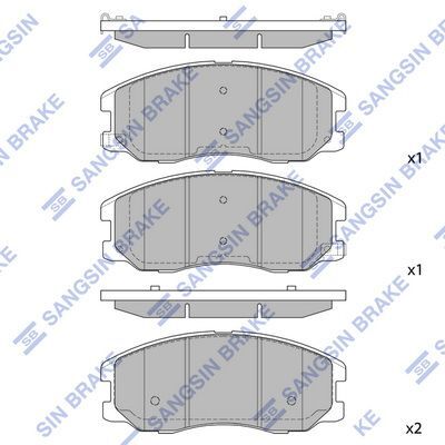 HiQ Front Brake Pads Set SP1204