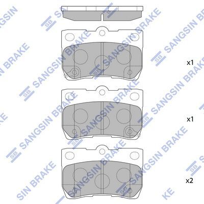 HiQ Rear Brake Pads Set SP2083