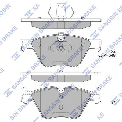 HiQ Front Brake Pads Set SP2159