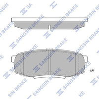 HiQ Rear Brake Pads Set SP1382