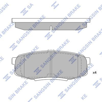 HiQ Rear Brake Pads Set SP1382