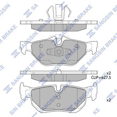 HiQ Rear Brake Pads Set SP2158