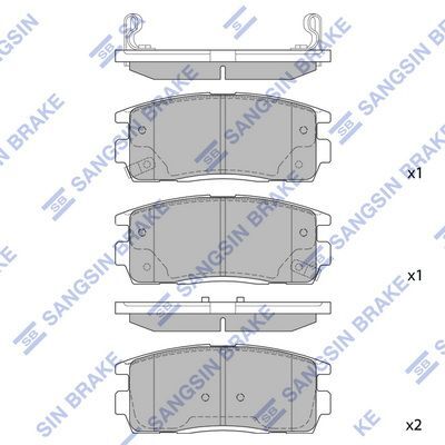 HiQ Rear Brake Pads Set SP1205