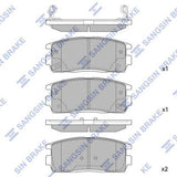 HiQ Rear Brake Pads Set SP1205