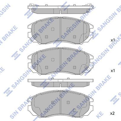 HiQ Front Brake Pads Set SP1723