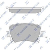 HiQ Rear Brake Pads Set SP2099