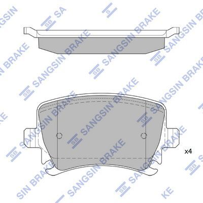 HiQ Rear Brake Pads Set SP2099