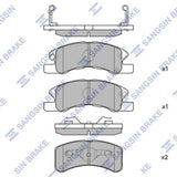 HiQ Front Brake Pads Set SP1593
