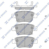 HiQ Rear Brake Pads Set SP2184