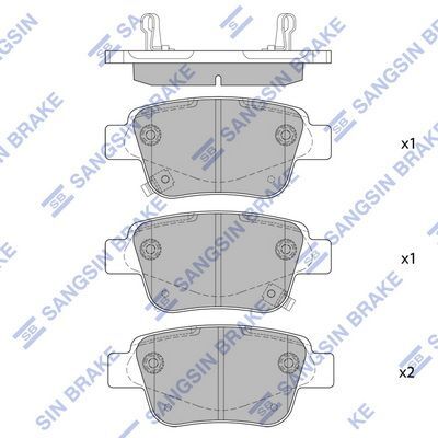 HiQ Rear Brake Pads Set SP2184