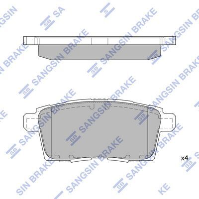 HiQ Rear Brake Pads Set SP1604